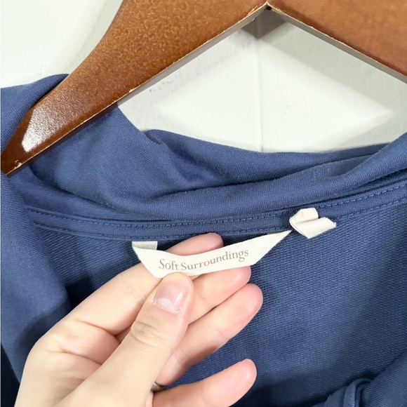 Soft Surroundings Kassidy pullover tunic size L blue - Picture 4 of 8